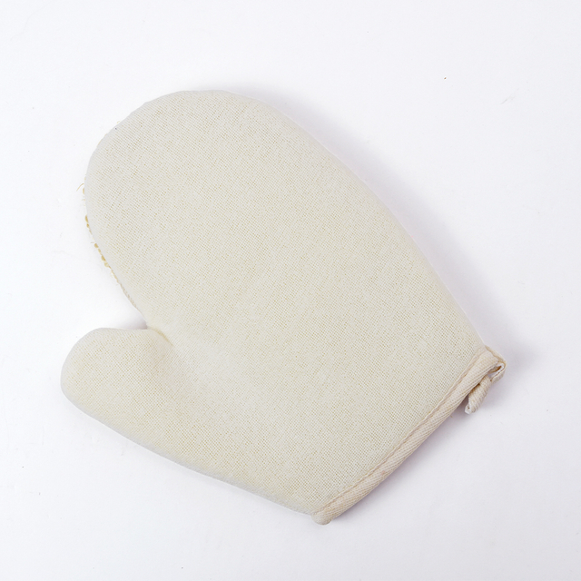 Soft Linen Cotton Exfoliating Bath Gloves