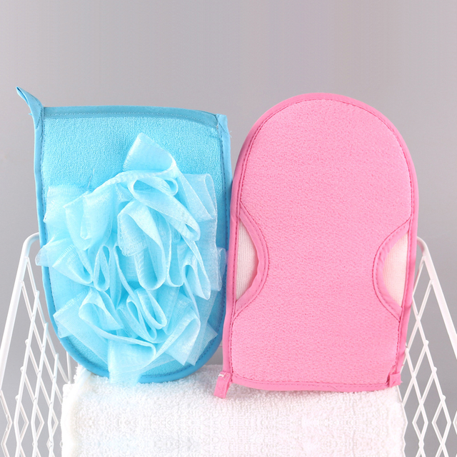 Mesh Nylon Sponge Flower Glove