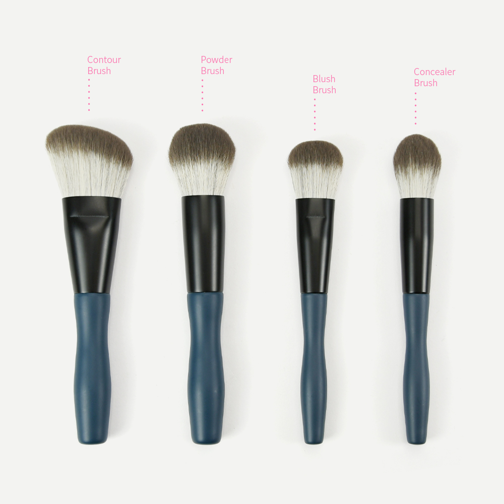 Dark Blue Nylon Hair Maquillage Soft Makeup Brush Set