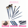 9Pcs Synthetic Bristle Foundation Makeup Brush Set