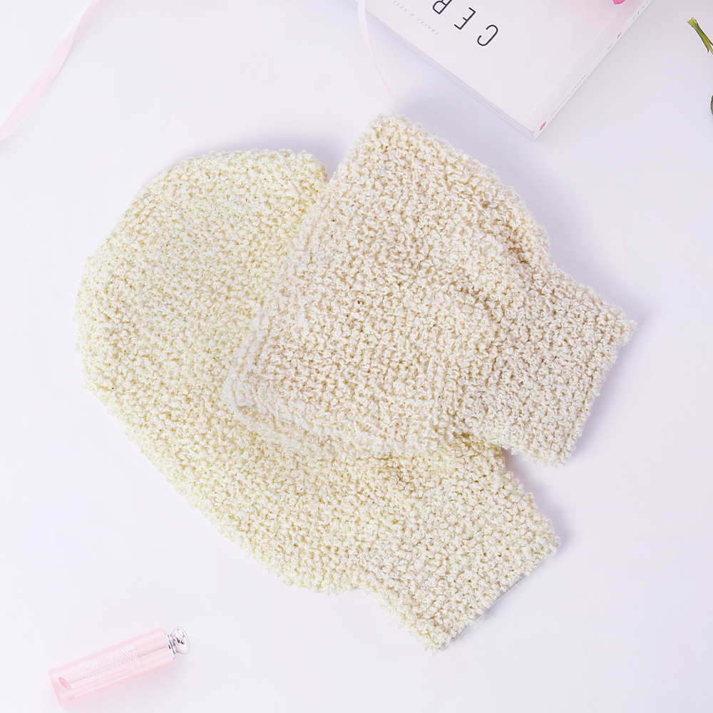 Eco Friendly Natural Hemp Exfoliating Bath Mitt for Dead Skin Remover Shower Sponge