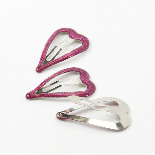 Cute Heart Shape Metal Hair Clip
