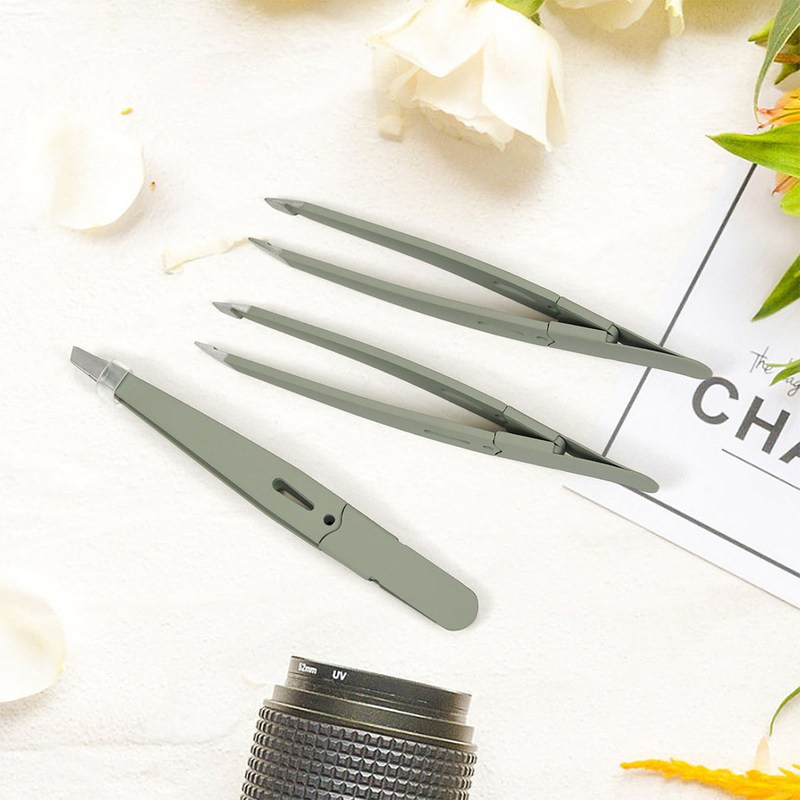45 Degree Portable Eyebrow Tweezers