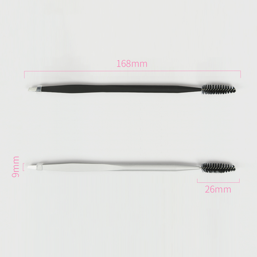 False Eyelash Tweezer Double Head Eyebrow Clip