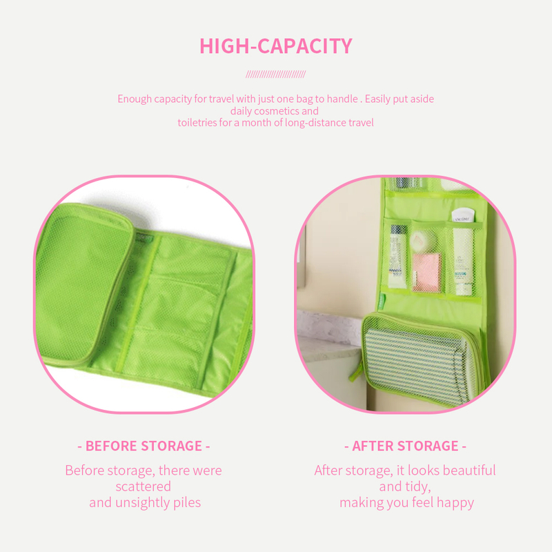 Three-Fold Hanging Wash Bag