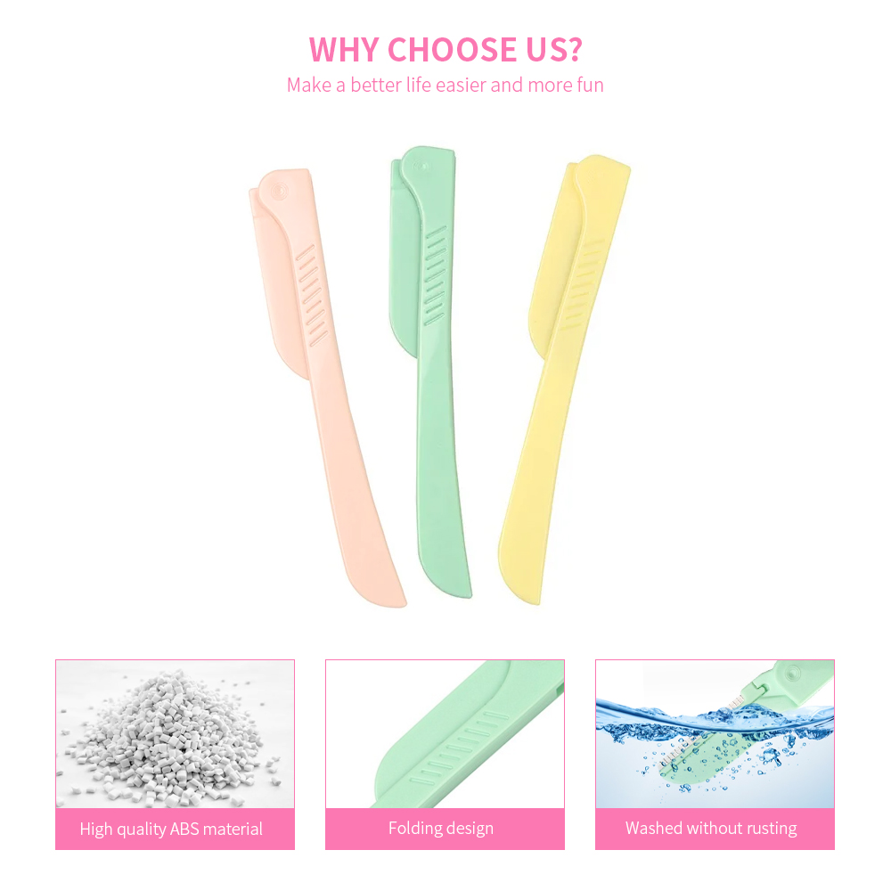 Eyebrow Blades Shaving Razors Professional Makeup Tools Eyebrow Shaver Touch-up Facial Eyebrow Shaving Razors