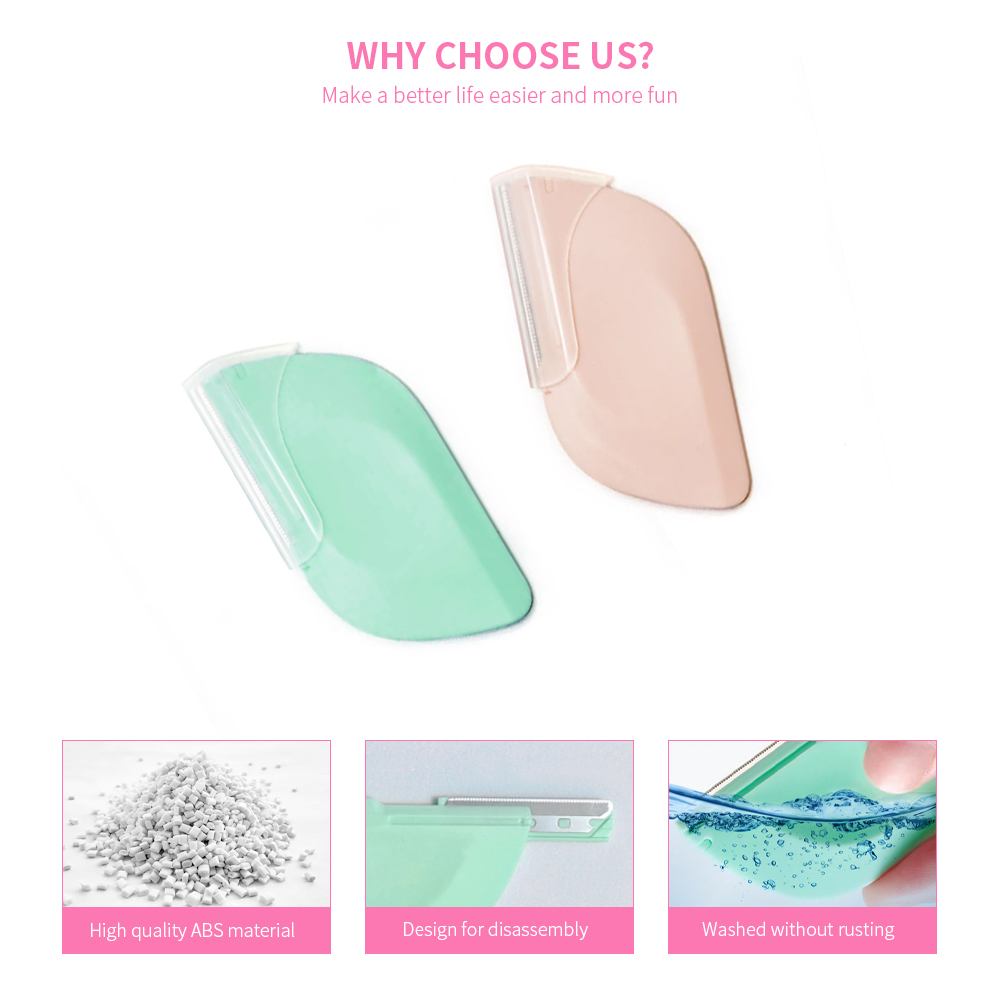 Leaf Shape Eyebrow Trimmer Sharp Blade Shaver Knife Hair Remover Eyebrow Face Razors For Women