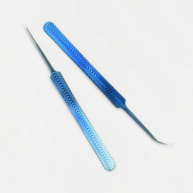 Blue Lash Tweezers For Eyelash Extension