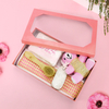 Pink series exfoliate bath sponge gift set