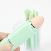 8pc Personalized Mini Travel Makeup Brush Set