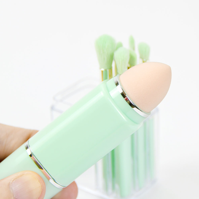 8pc Personalized Mini Travel Makeup Brush Set