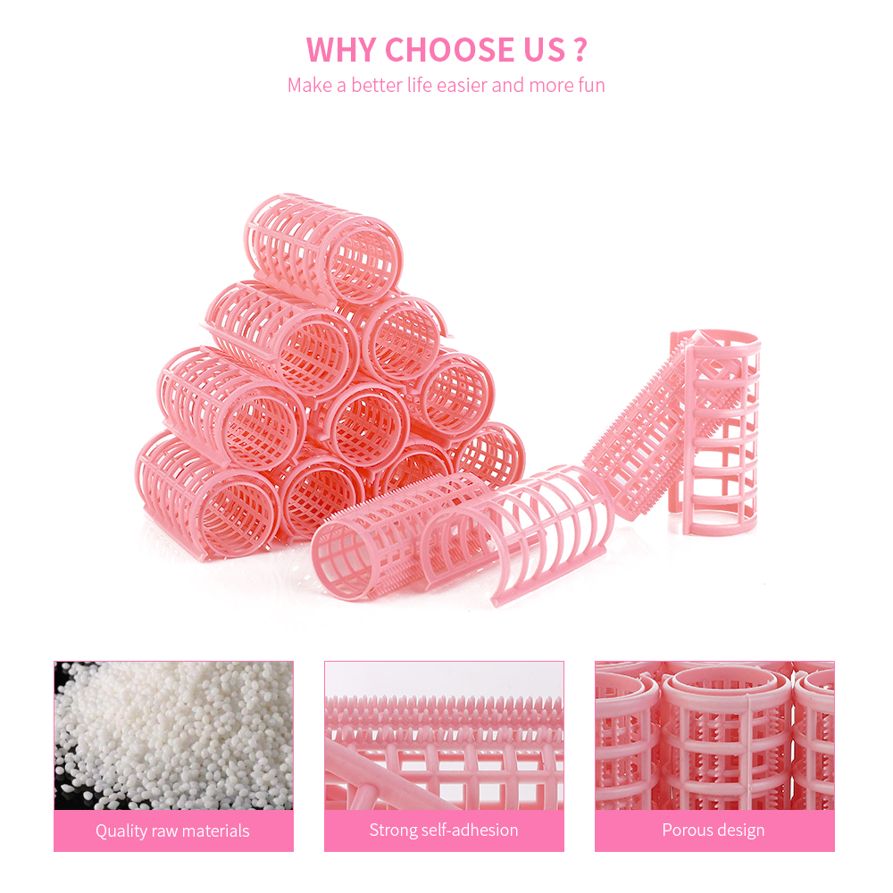 Plastic Self-Holding Heatless Curlers Clips
