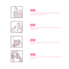 Hanging Rope Design Exfoliating Mitt for Body Scrub