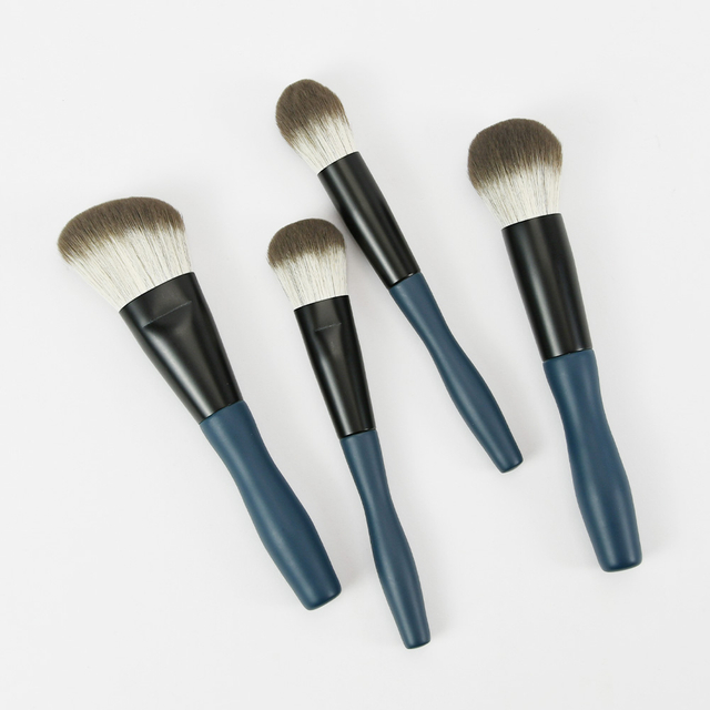Dark Blue Nylon Hair Maquillage Soft Makeup Brush Set