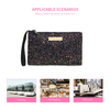Zipper Closure Flat Lay Makeup Bag