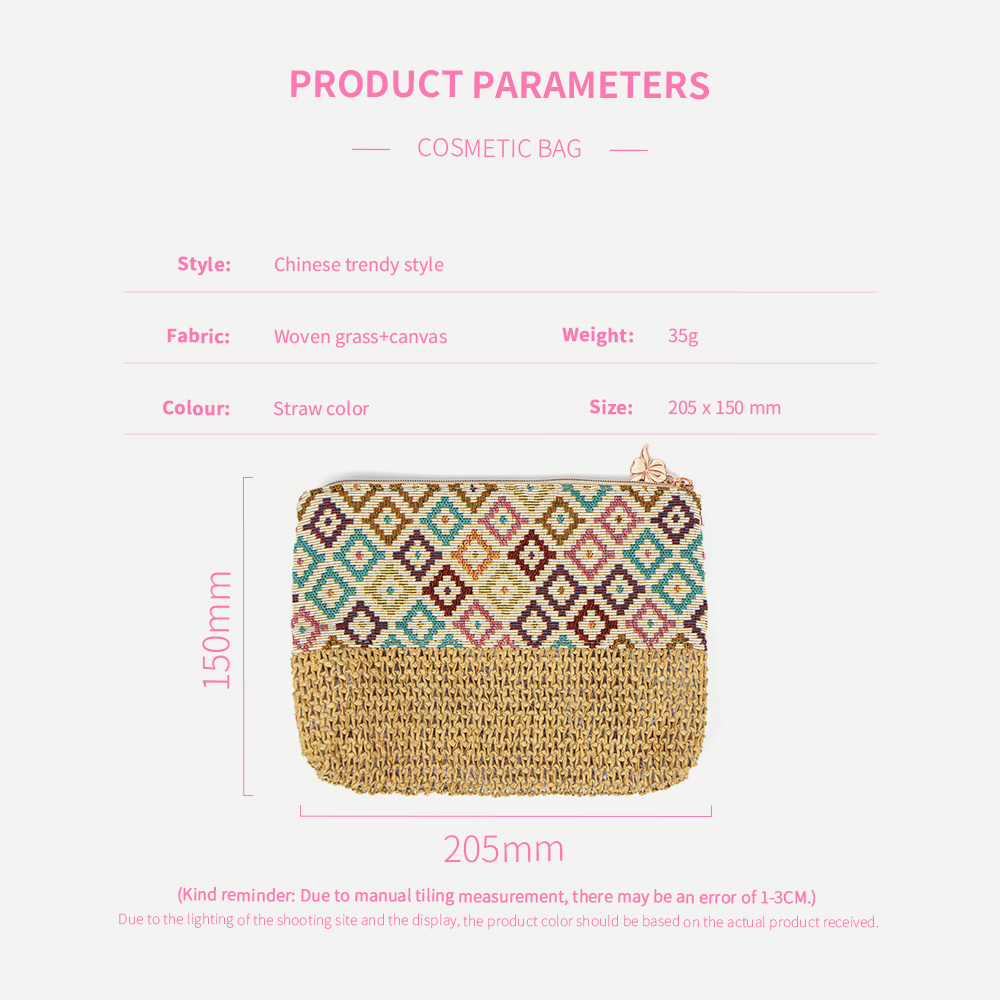 Eco-friendly Canvas Flat Toilet Bag