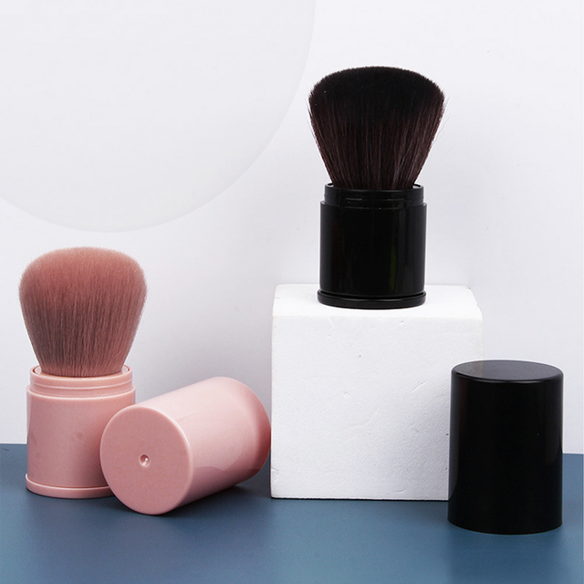 Plastic Telescopic Blush Loose Powder Makeup Brush