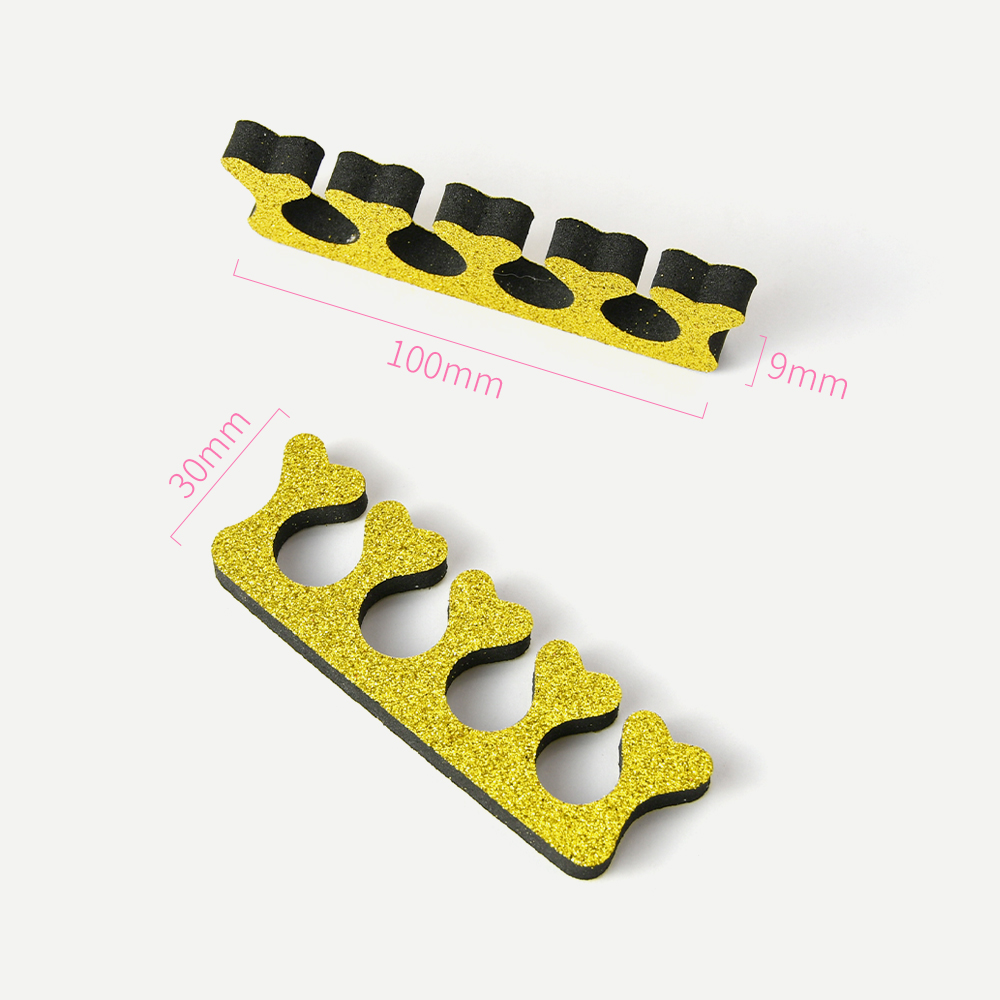 Soft Sponge Nail Separator Anti Touch Toe Separator With Peach Heart Design Manicure Accessories Tools