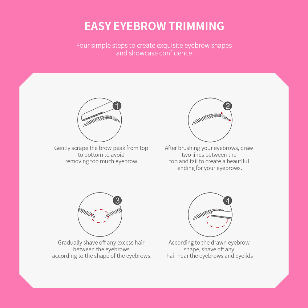 Leaf Shape Eyebrow Trimmer For Hair Removal