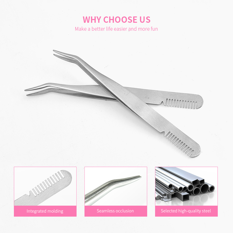 False Eyelash Applicator With Comb