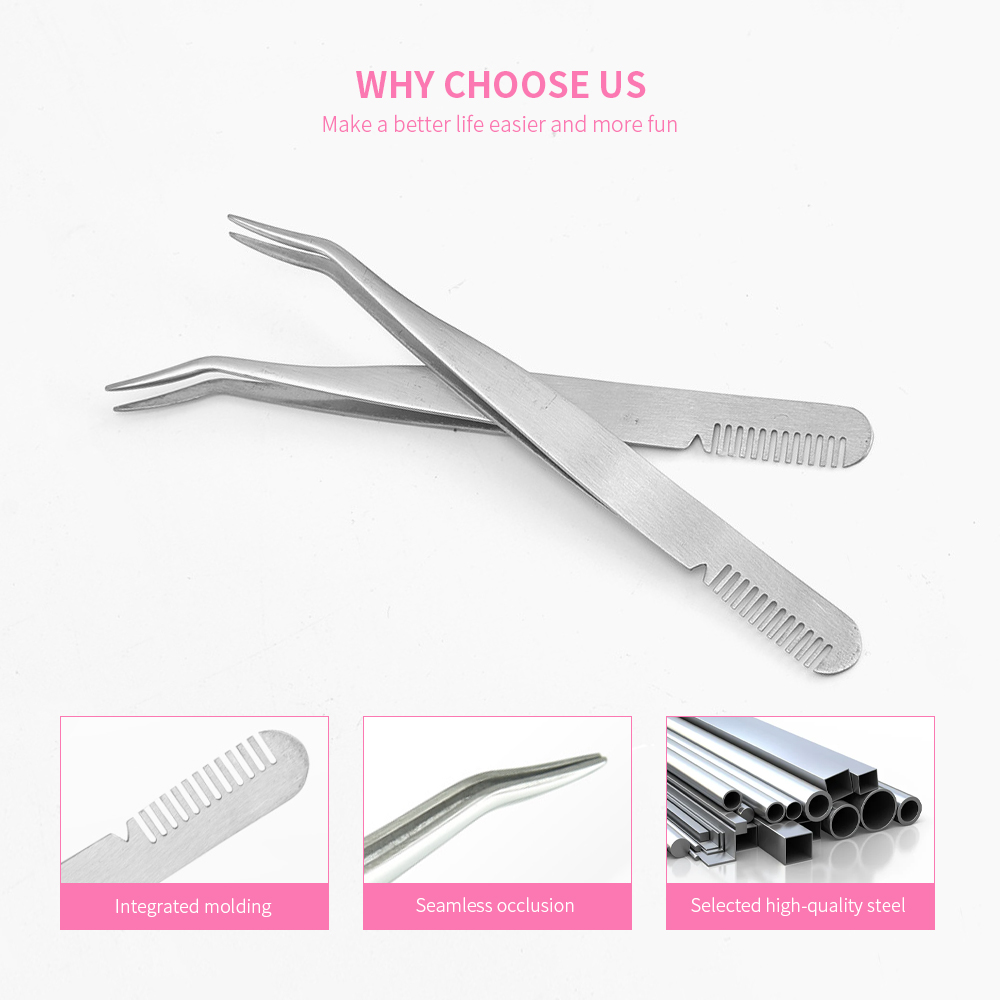 False Eyelash Applicator With Comb