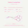 Eyebrow Trimmer Scissors with Comb