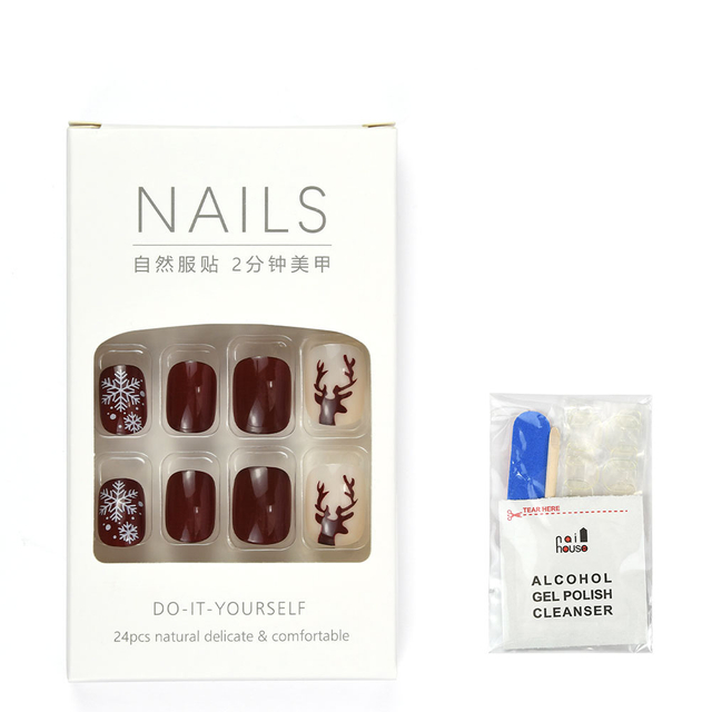 Reusable Luxury Acrylic False Nail Stickers