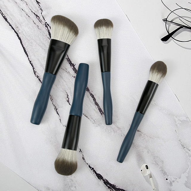 Dark Blue Nylon Hair Maquillage Soft Makeup Brush Set