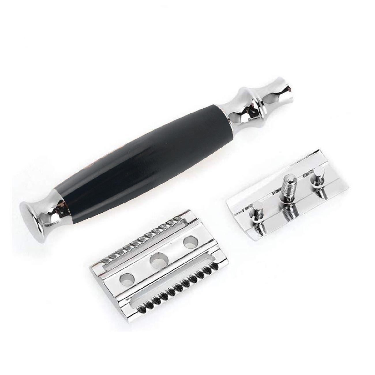 Metal Black Double-edged Manual Shaver