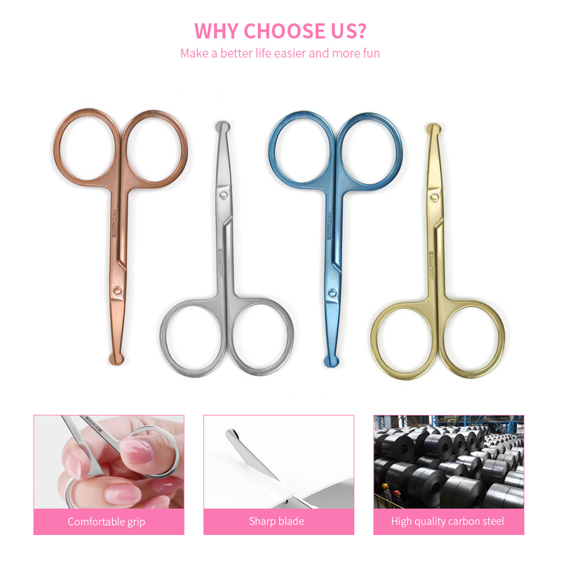 Stainless Steel Small Nose Hair Scissors