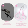 Eyebrow Trimmer Scissors with Comb