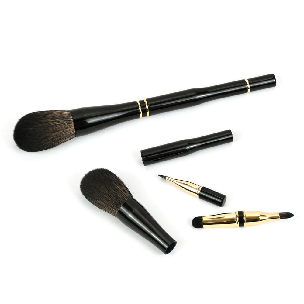 Metal Handle Multi-Functional Cosmetic Brushes
