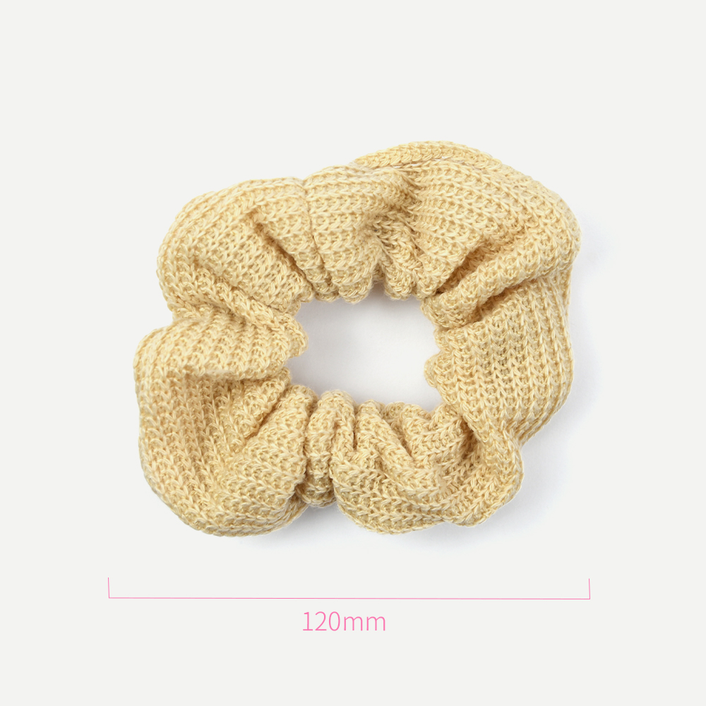 Candy Color Wool Fabric Scrunchies Hair Bands