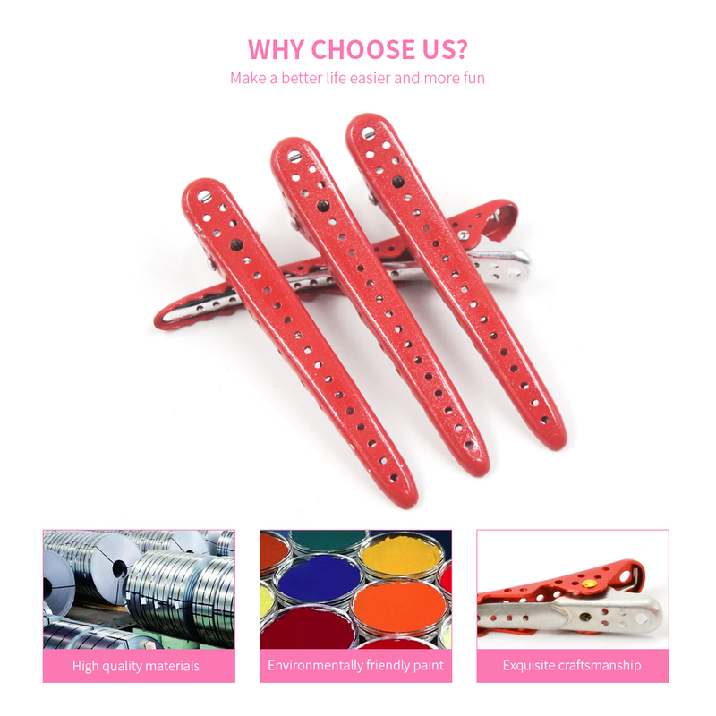 Custom Metal Alligator Hair Pins
