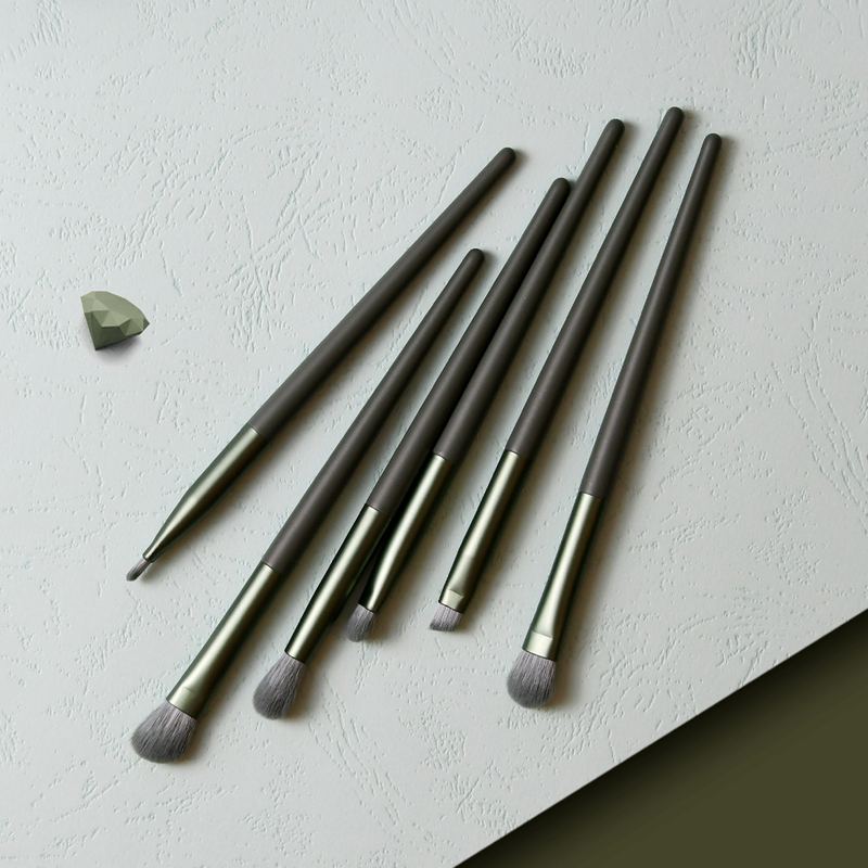 Green Soft Hair Makeup Brush Set