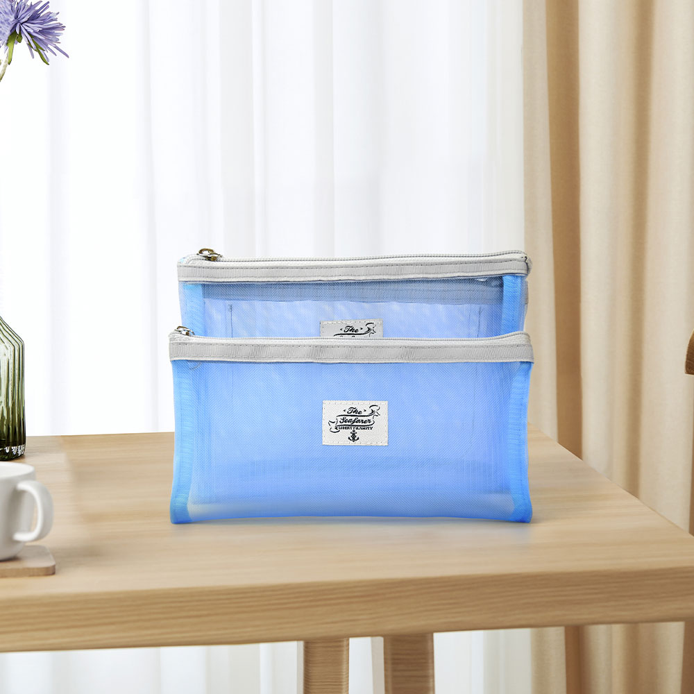 Multi-functional Mesh Storage Transparent Cosmetic Bag