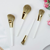 Pearl White Handle kabuki Foundation Makeup Brush Set