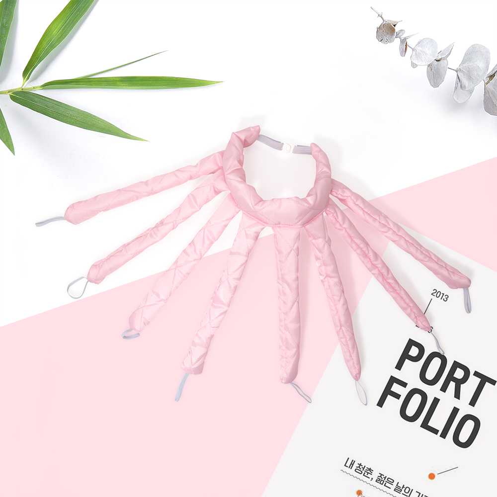 Octopus Design Spiral Soft Heatless Hair Ribbon Curler
