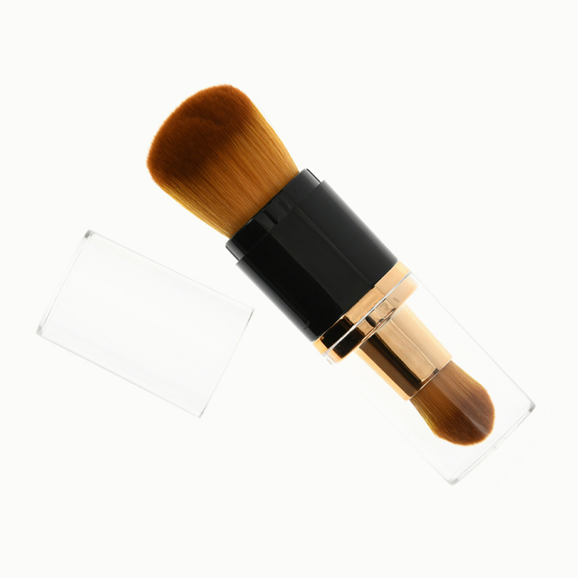 Double Head Retractable Cover Makeup Brush