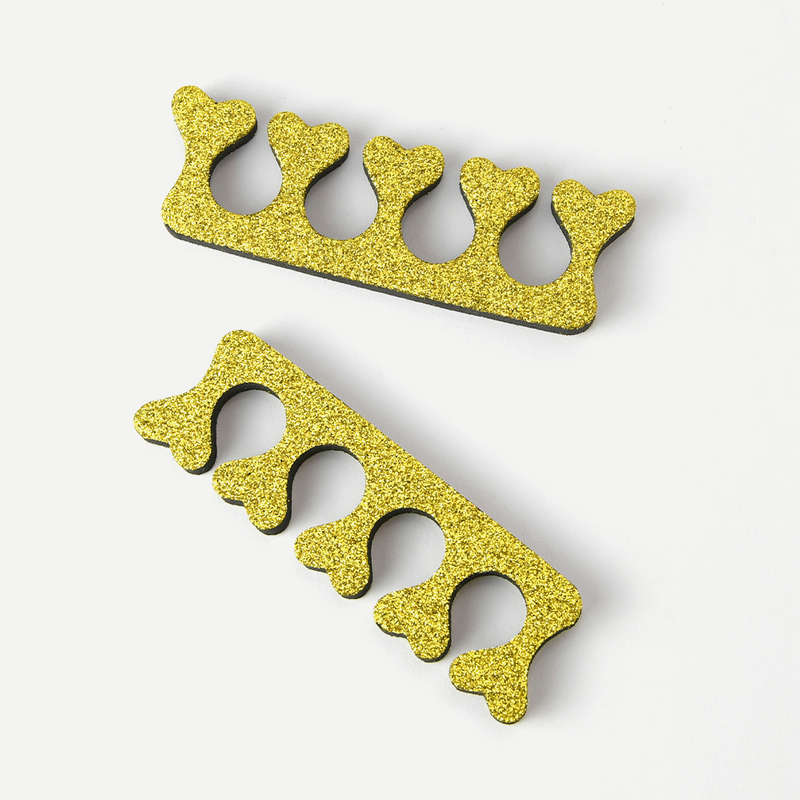 Toe Separator With Peach Heart Design