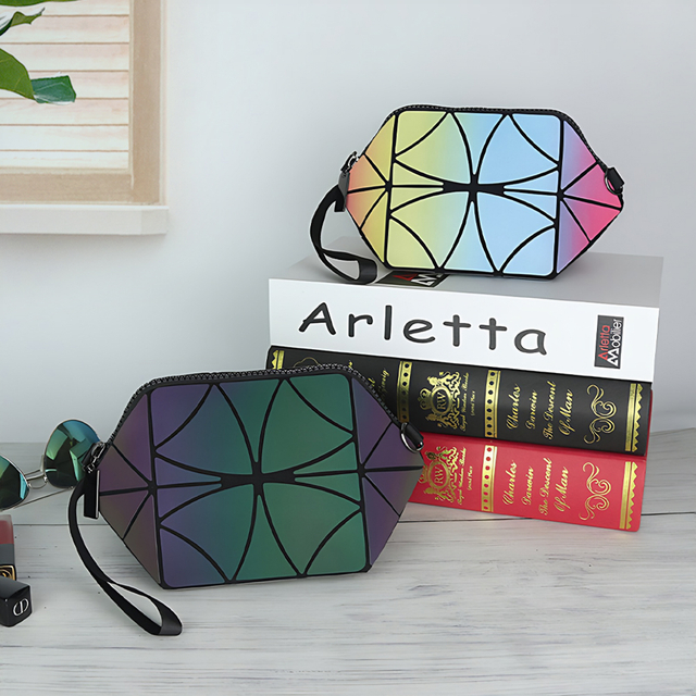 Geometric Holographic Cosmetic Pouch