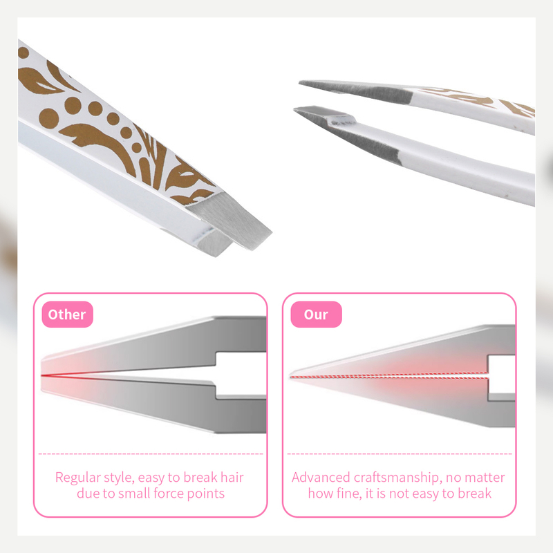 Printed Eyebrow Tweezers Clip