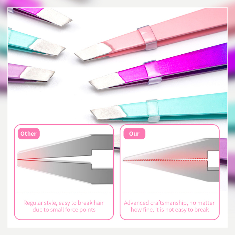 2 In 1 Slant Tip Eyelash Tools With Brush
