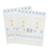 Winter Snowflake White Color Christmas Nail Stickers