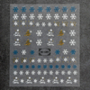 Winter Snowflake White Color Christmas Nail Stickers