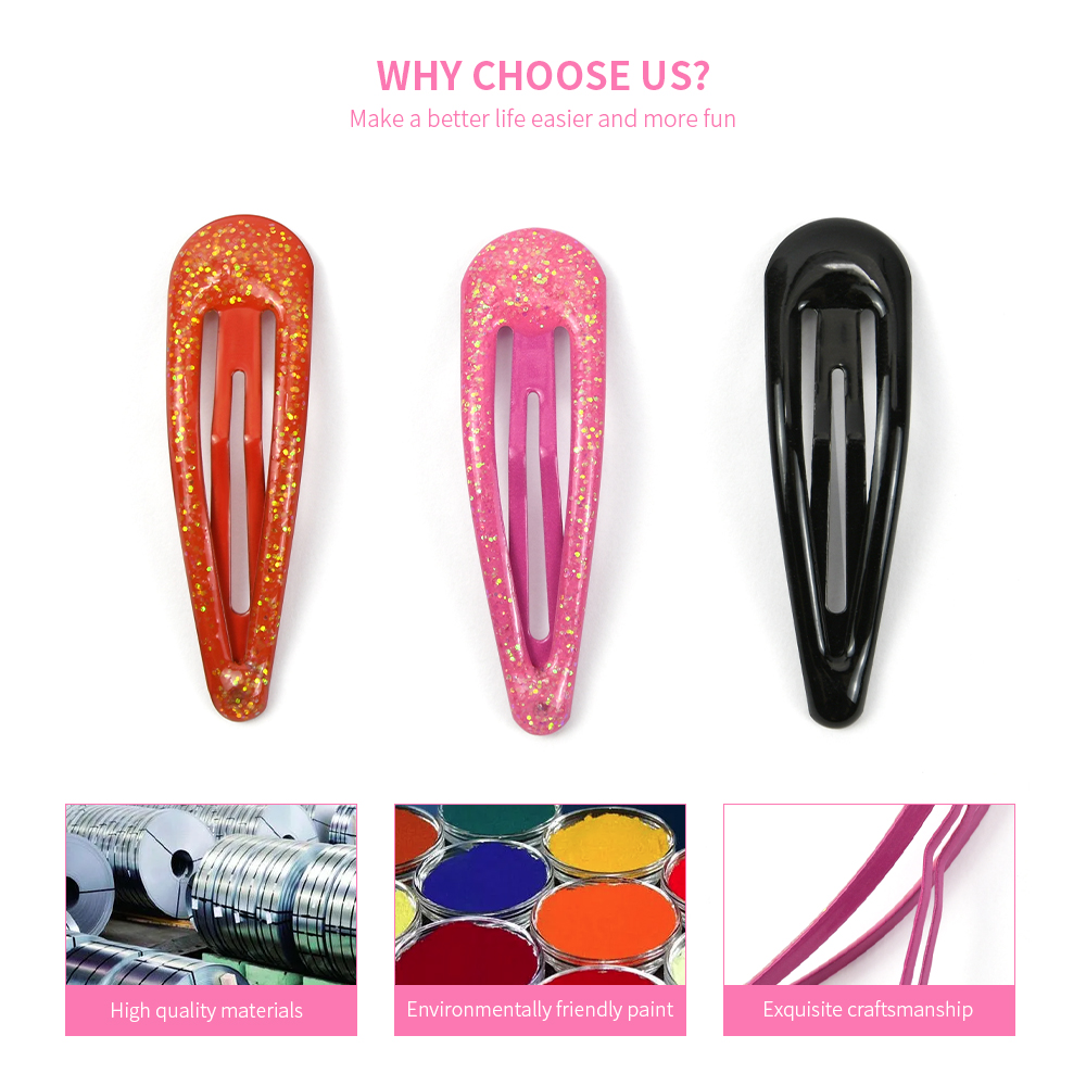 Mini Hair Pins Barrettes Clips Kid Baby Hair Clips Metal Snap Clips For Hair Women Girls