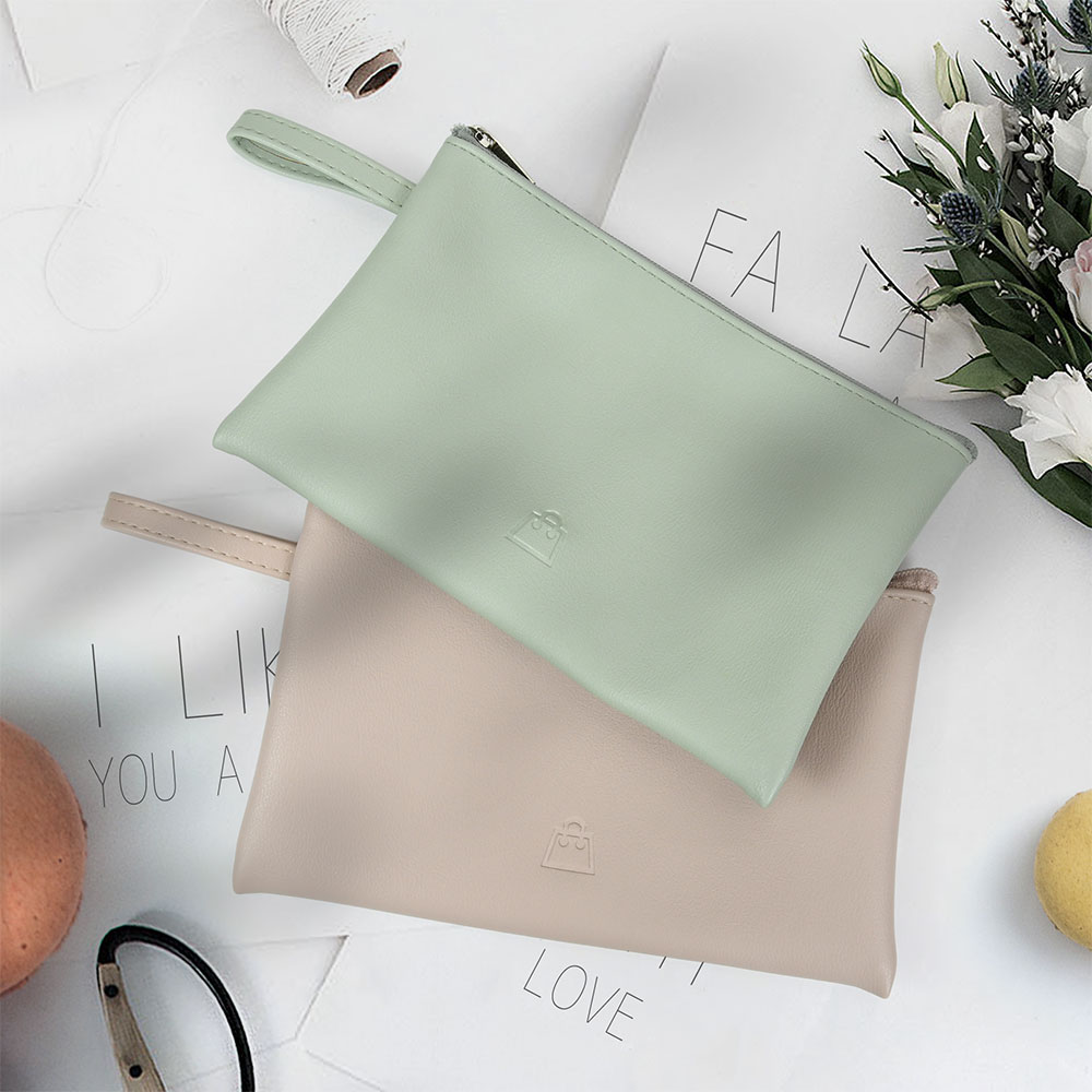 Lightweight Travel Leather Waterproof Makeup bag