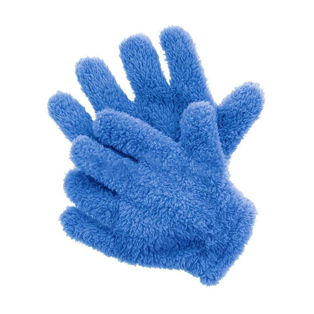 Soft Quick Dry Five Fingers Hair Drying Gloves