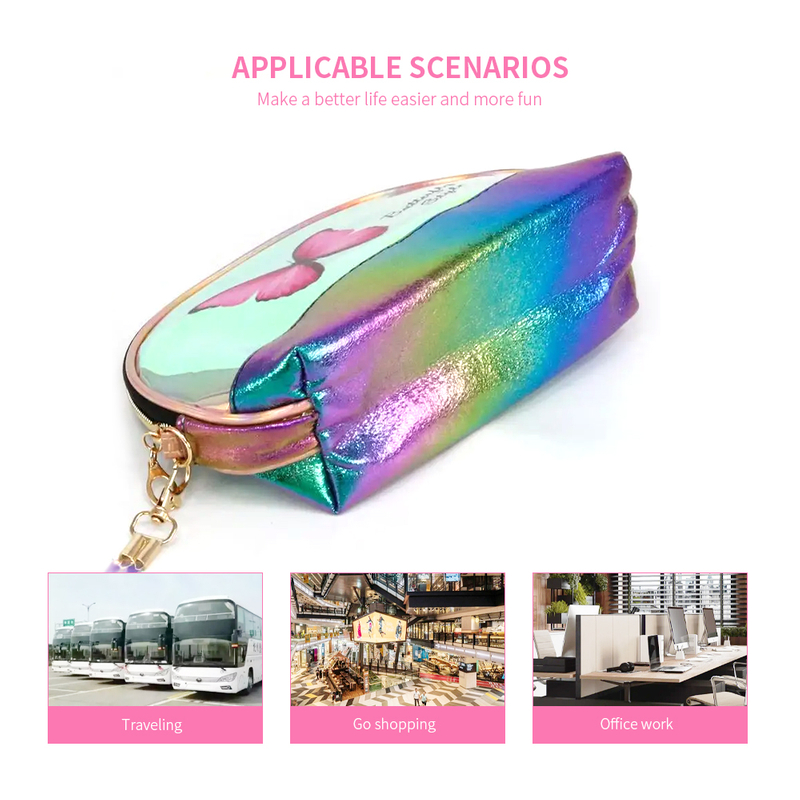 Butterfly Clear Laser Cosmetic Pouch