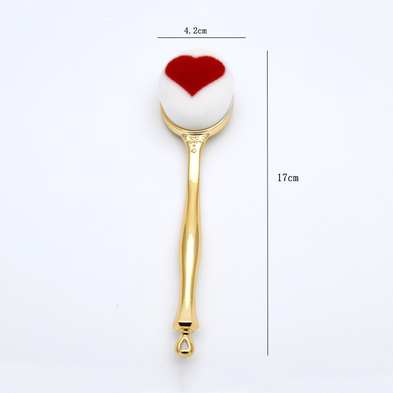Heart Shape Synthetic Fiber Makeup Brush